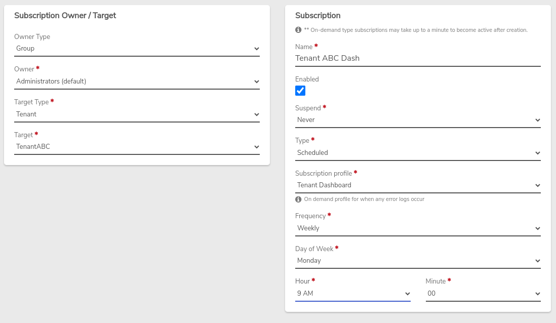 singletenantsubscription-report